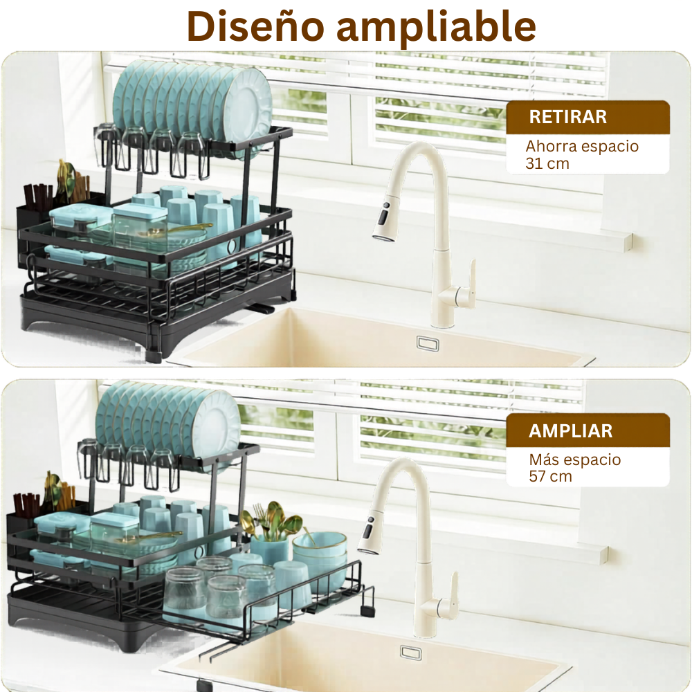 EscurreMax™ — Más espacio y organización para tu cocina.