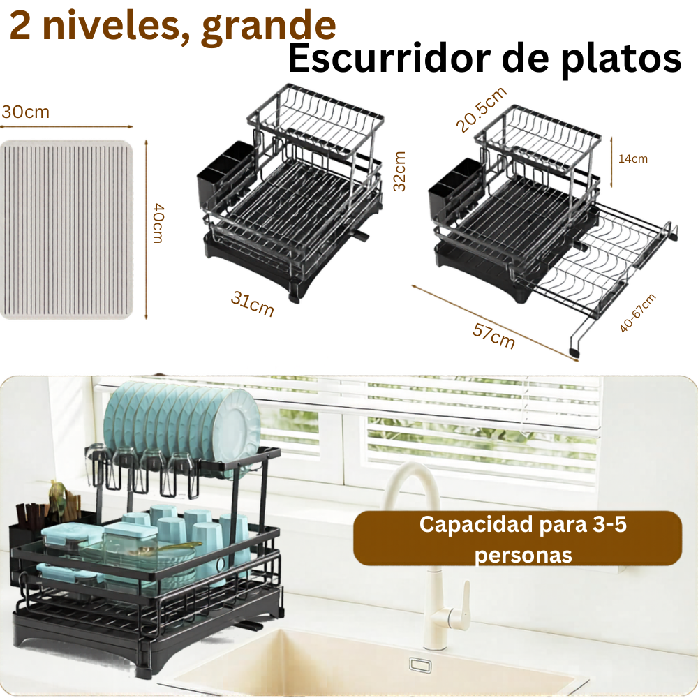EscurreMax™ — Más espacio y organización para tu cocina.