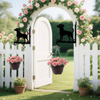 Soporte Metálico para Plantas con Diseño de Jack Russell Terrier