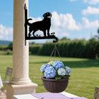 Soporte Metálico para Plantas con Diseño de Golden Retriever