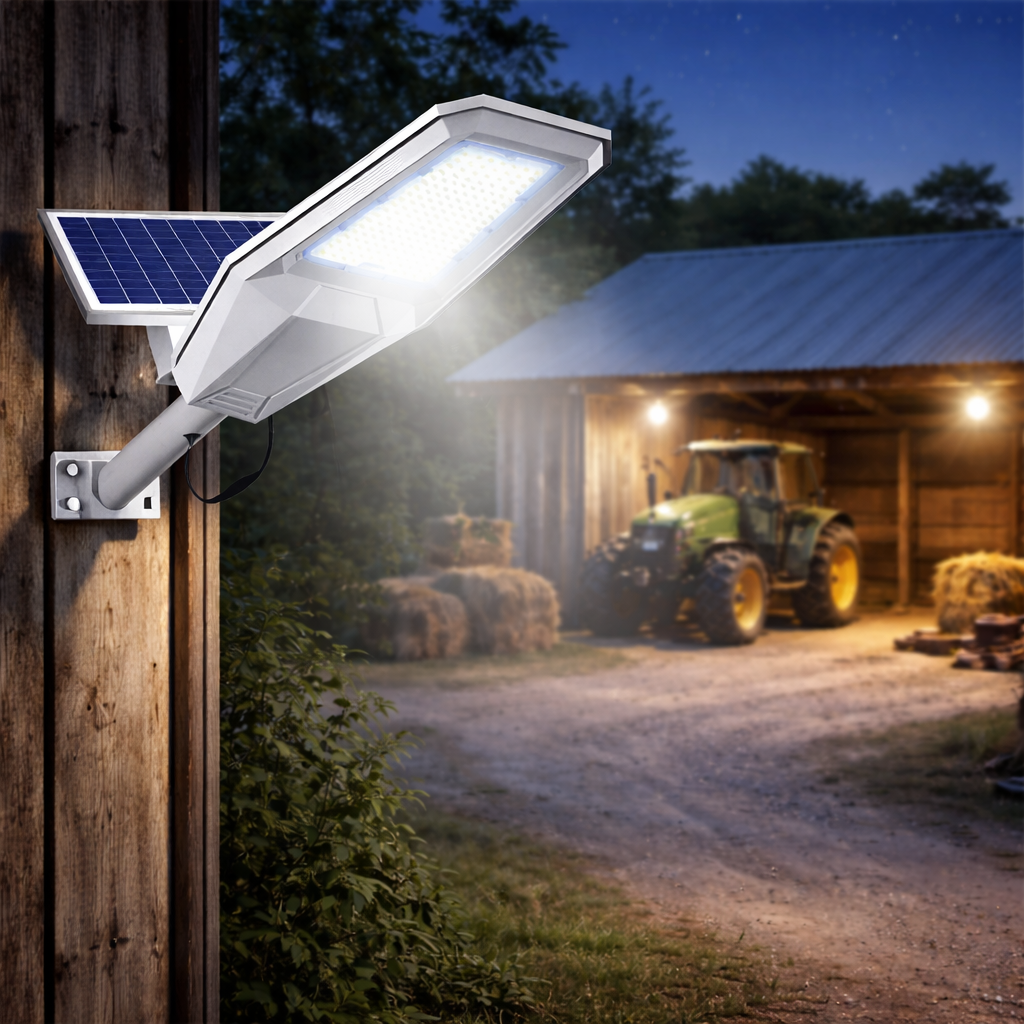 Luminaria Solar LED 1200W con Panel Externo | Control Remoto Incluido